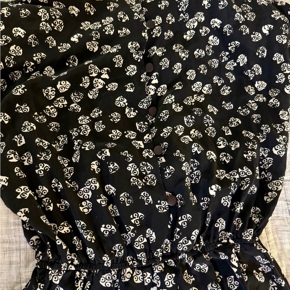 Vintage Silk Studio black & cream dress - Picture 3 of 3